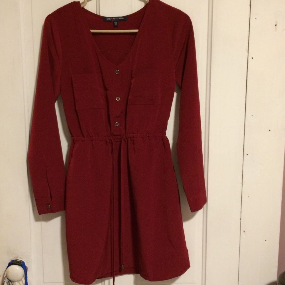 NWOT Dark red/maroon dress